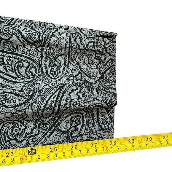 J. Jill Blue Paisley Lightweight Slim Leg Pants‎ Womens 10 - Picture 6 of 6